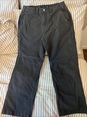 Abercrombie and Fitch Black Cargo Pants (Baggy fit)